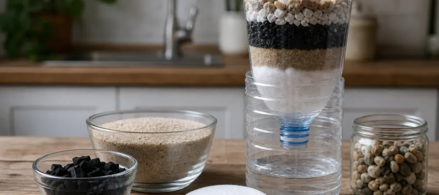 DIY Wasserfilter fuer zuhause: Guenstige Alternativen zur Wasseraufbereitung