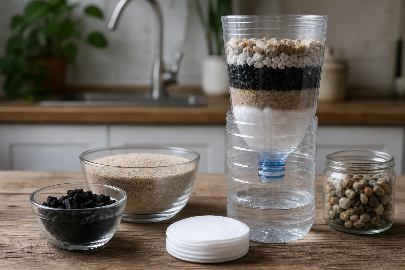 DIY Wasserfilter fuer zuhause: Guenstige Alternativen zur Wasseraufbereitung