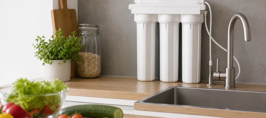 Kueche und Wasserfilter: So unterstuetzt ein Filter die Lebensmittelzubereitung