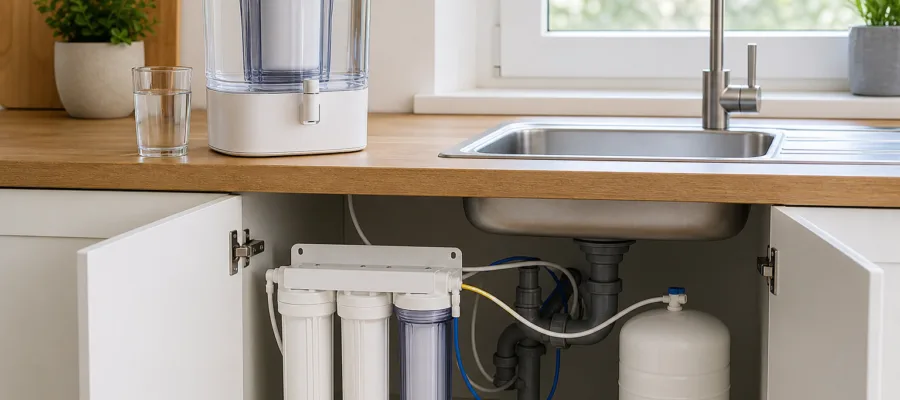 Wasserfilter fuer die Kueche: Tisch- und Untertischmodelle im Vergleich