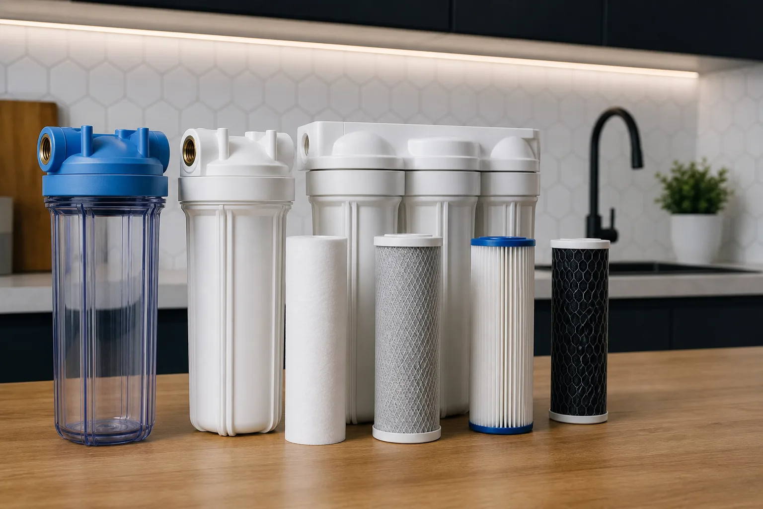Kaufberatung Wasserfilter fuer spezielles Wasser: Loesungen fuer Kalk, Chlor und Schadstoffe